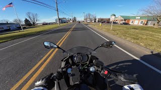 My First Motorcycle 2022 Kawasaki Ninja 400  First time in traffic as a beginner rider  POV [upl. by France]