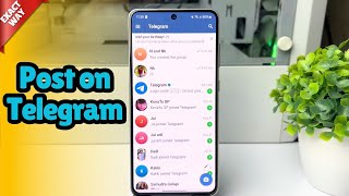 How to post on telegram 2024  How to 1 minute [upl. by Ayom633]