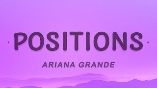 Ariana Grande  positions Lyrics [upl. by Janella741]