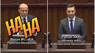 Patryk Jaki MASAKRUJE Borysa Budkę quotZ logiką to jest u Pana ciężkoquot [upl. by Noired]