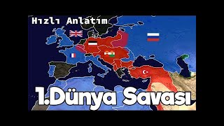 I Dünya Savaşı Haritalı Hızlı Anlatım Tek Part [upl. by Alyhs]