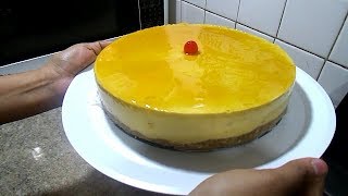 Cheesecake de mango sin horno fácil y delicioso [upl. by Ennybor332]