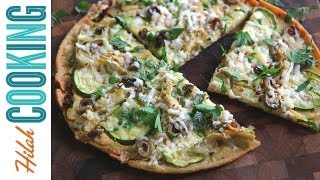 How to Make Socca Flatbread Pizza  Hilah Cooking [upl. by Culbert926]