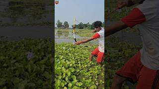 😲How to fish with arrow bowpart02 ikan busur peşte ikan shorts vairal channa [upl. by Yruama962]