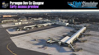 MSFS 2020  PREVIEW Pyreegue Glasgow EGPF scenery for Microsoft Flight Simulator [upl. by Salahcin]