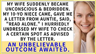 My wife unconscious got letter from niece Checked her as told found shocking outcome [upl. by Odey]