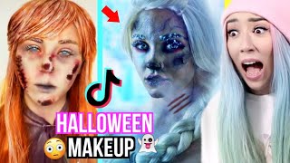 TIKTOK bei den DU niemals HALLOWEEN mehr VERGISST HALLOWEEN MAKEUP [upl. by Shadow]