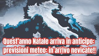 quotIn arrivo una tempesta di neve previsioni e preparativi per novembre 2024quot [upl. by Eislrahc]