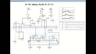 Rangkaian Pneumatik Metode Cascade Menggunaan Module Stepper Aequencer A B delay 5s B A C C [upl. by Dasie]