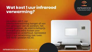 Wat Kost 1 uur Infrarood Verwarming [upl. by Tedmund]