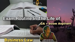 Exam routine in life of CA  bcom aspirant  ca student  study vlog  cafoundation studyvlog [upl. by Serafina822]