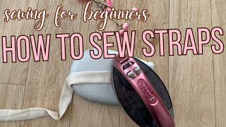 How to Sew Straps for Tops and Dresses A Step by Step Beginners Guide [upl. by Notnilk]