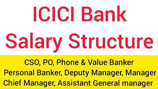 ICICI Bank Salary Structure  Private Bank PO Salary  Private Bank Manager Salary  Bank Salary [upl. by Shanda]