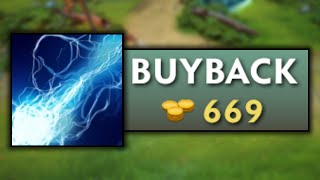 Buyback on Storm Spirit Dota 2 [upl. by Ecinaej]