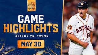 Twins vs Astros Game Highlights 53023  MLB Highlights [upl. by Thea]