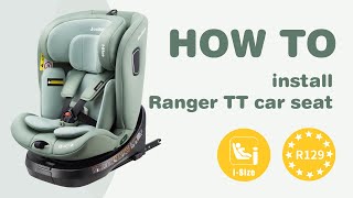 How to install JOVIKIDS RANGER TT 360° Rotation Car Seat  WDCS001 carseat jovikids howto [upl. by Aicekan243]