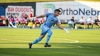 GOALKEEPER SCORES FROM HIS OWN PENALTY BOX  FirstEver Goalie Goal In USL League One History [upl. by Nyrrek398]