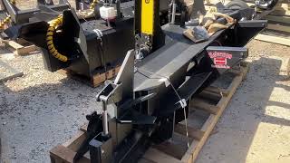 Halverson HWP150 EXT Skid Steer Driven Firewood Processor Hydraulic Adjust 4 way 6 way Wedge [upl. by Jacobah]