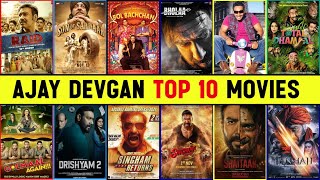 Ajay Devgan Top 10 Highest Grossing Movies List With Box Office Collection  Ajay Devgan Top Films [upl. by Llorrac793]