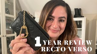 LOUIS VUITTON RECTO VERSO EMPREINTE 1 YEAR REVIEW  IS IT WORTH IT  WEAR amp TEAR [upl. by Jakie]