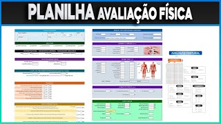 PLANILHA DE AVALIAÇÃO FÍSICA  AVALIAÇÃO POSTURAL  EXCEL [upl. by Ailiec976]