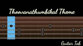 GuitarTab Thoovanathumbikal Theme [upl. by Assiran]