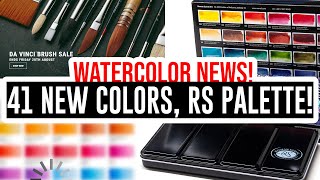 Watercolor News🎨  41 New Colors from White Nights Brushes Sale New Roman Szmal Palette [upl. by Williamsen816]