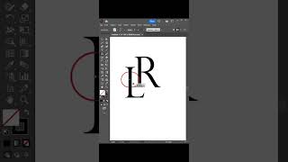 LR logo design youtube letterlogodesignillustrator graphicdesigntutorial [upl. by Tod123]