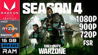 Call of Duty Warzone Temporada 4  Ryzen 5 5600G  16GB RAM [upl. by Soinotna]