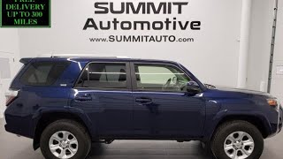 2018 TOYOTA 4RUNNER SR5 THIRD ROW IN NAUTICAL BLUE WALK AROUND REVIEW 11147A SOLD SUMMITAUTOcom [upl. by Gehman851]