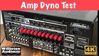 Onkyo TXRZ810 Power Output Test  Rated Power Plus Some 4K [upl. by Hgielek]