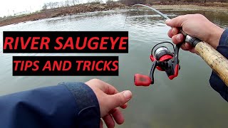 How to Catch River Saugeye  Tips Tricks Gear and Tactics [upl. by Etsirhc]