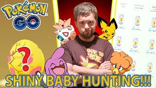 SHINY BABY HUNTING IN POKEMON GO WILL WE GET ONE [upl. by Cestar]