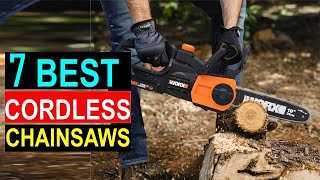 Best Cordless Chainsaw 2024  Top 5 Cordless Electric Chainsaw Reviews [upl. by Itida]