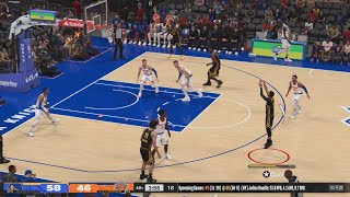 NBA 2K24 Gameplay PS5 Warriors vs Knicks  Hall of Fame Difficulty [upl. by Merriam44]