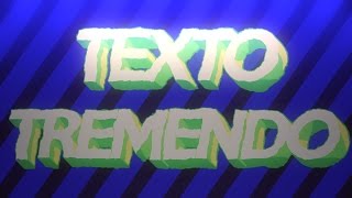 Efeito Jittering Text quotTexto Tremendoquot [upl. by Irod]