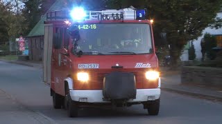 Großbrand auf Bauernhof Einsatzfahrten Feuerwehren Amt Nortorf Land zur Alarmübung in Timmaspe [upl. by Anaderol585]