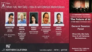 When HAL Met Sally  How AI will Optimize Marketplaces  MITCNC Tech Conference 2017 [upl. by Huey]