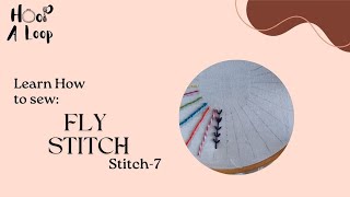 Learn to sew FLY STITCH [upl. by Muncey]