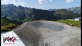 Speichersee Viderböden  Stand Bauarbeiten September 2017 [upl. by Willing]