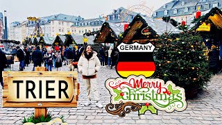 Trier Germany Christmas Market  Beautiful city near Luxembourg  Chistmas celebration Europe [upl. by Jilly16]