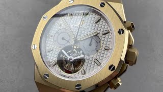 Audemars Piguet Royal Oak Tourbillon Chronograph 25977BAOO1205BA01 Audemars Piguet Watch Review [upl. by Greene709]