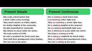 🤔Present Simple or Present Continuous Sentence  Practice Exercise [upl. by Chara]