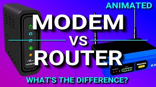 Modem vs Router  Whats the difference [upl. by Cicenia519]