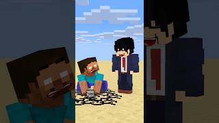 HELP Herobrine To Power Up And Throw Bedrock friendship shorts trending anime [upl. by Nevaeh]