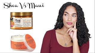 Shea Moisture VS Maui Moisture  CURL SMOOTHIES [upl. by Aicittel540]