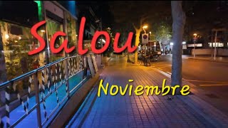 Mi viaje a Salou Noviembre  Spain Walking Travelling 4K [upl. by Ahsemrak]