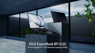 Worlds Lightest 14inch OLED Business Laptop  ASUS ExpertBook B9 OLED [upl. by Yerocal]