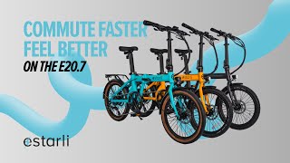 The benefits of commuting by ebike Estarlis awardwinning folder [upl. by Ltsyrk]