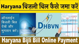 Haryana Electricity bill payment Online हरियाणा बिजली बिल का भुगतान कैसे करे Pay Dhbvn Uhbvn Bill [upl. by Jaye332]